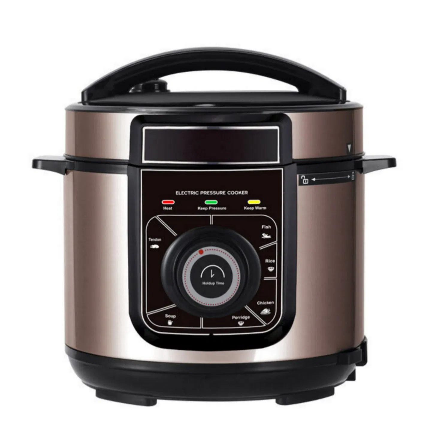 Multi-Layer Safety System Electric Pressure Cooker with Pressure Control and Temperature Monitoring Features