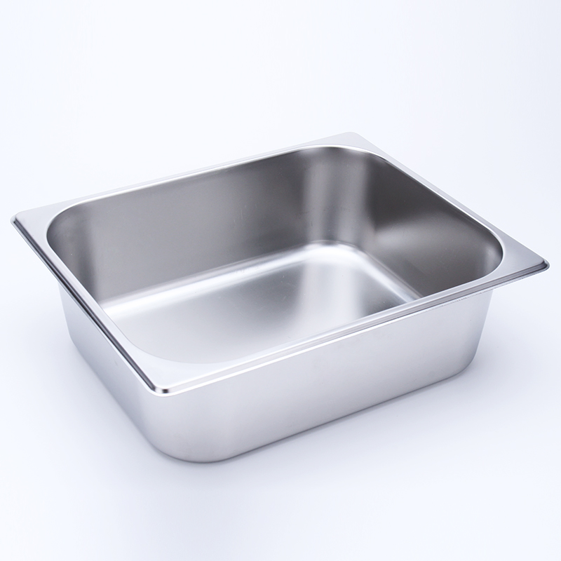 Stainless Steel Rectangular Commercial Portion Pans for Milk Tea, Jam, Spicy Hot Pot – Canteen Food Pans