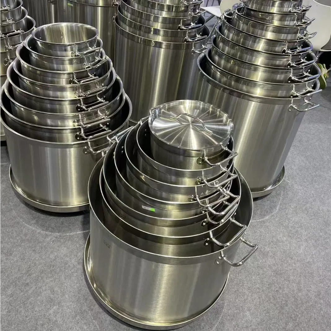 5 Qt Commercial Kitchen Cooking Horeca 20 Cm Stainless Steel Stock Pot
