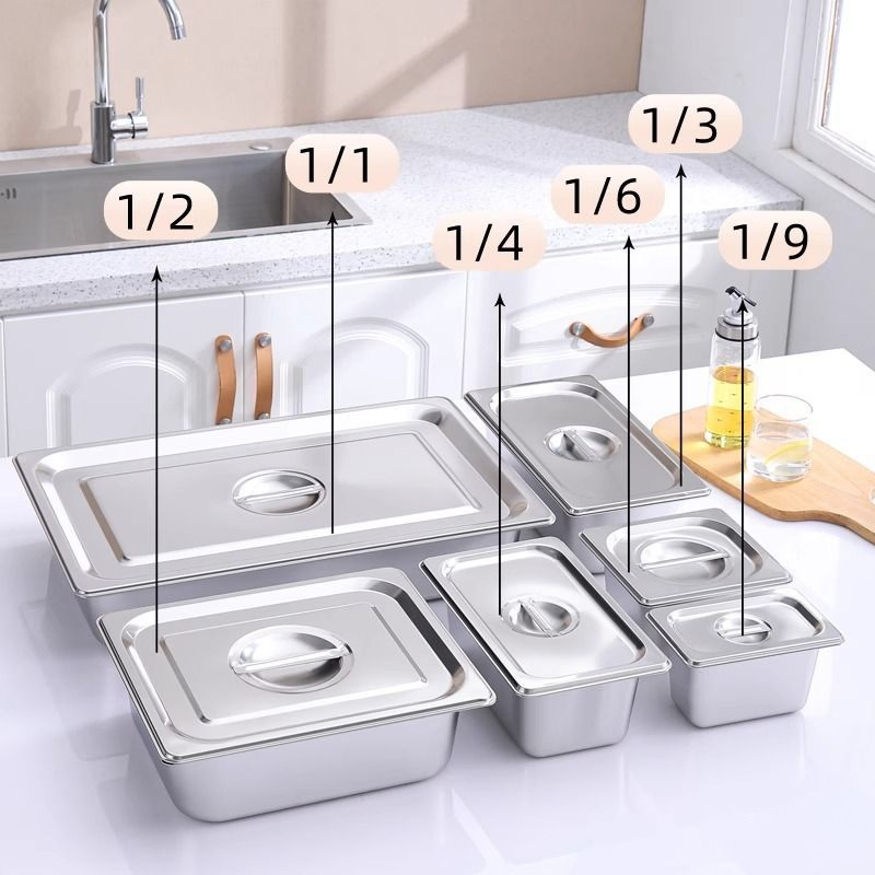 Kitchenware Set Durable and Lightweight Stainless Steel Gastronorm Pans for Culinary Excellence