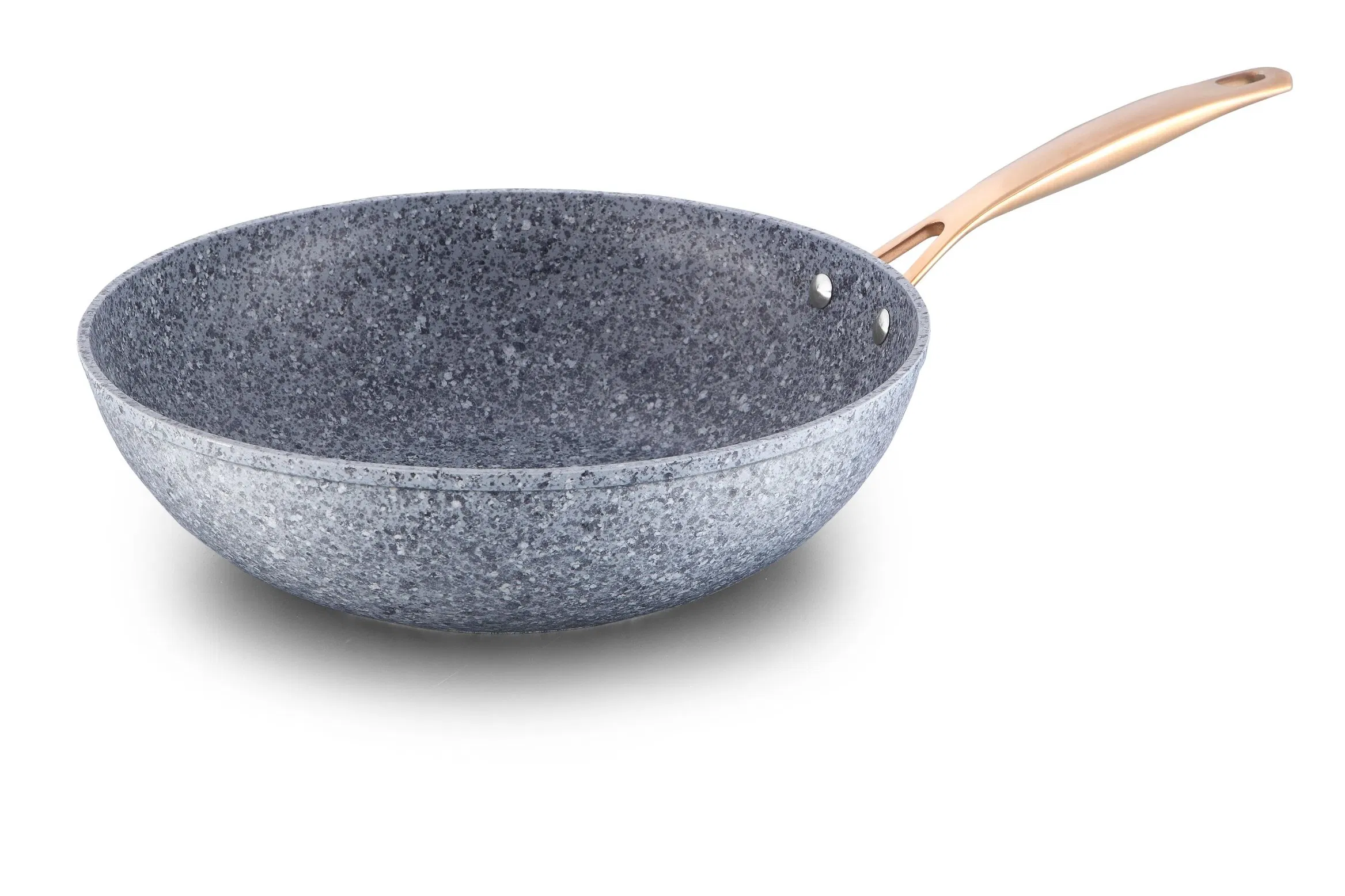 Granite Coating Aluminum Non Stick Kitchen Utensils Sets with Stainless Steel Handle Pots and Pans Forged Cookware Set with Induction Bottom