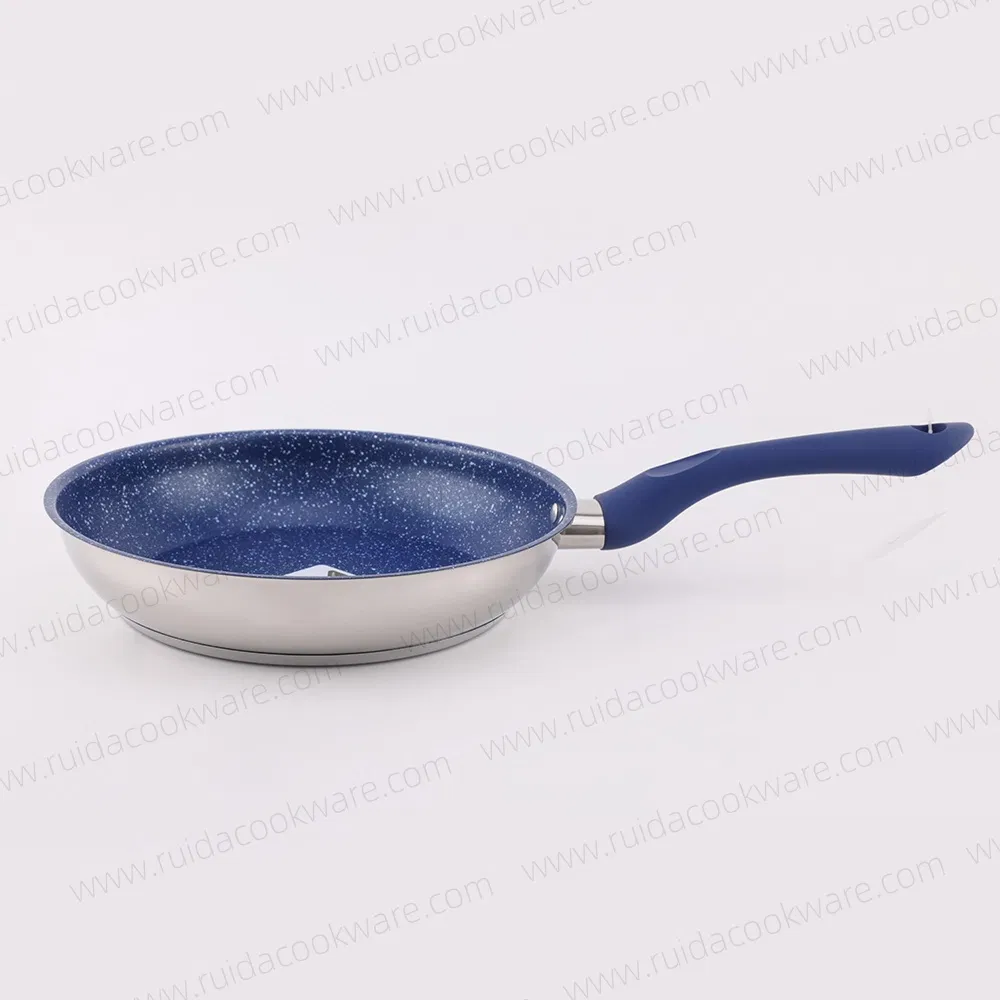 Kitchen Utensils 3PCS Stainless Steel Non Stick Coating Frying Pan Long Handle