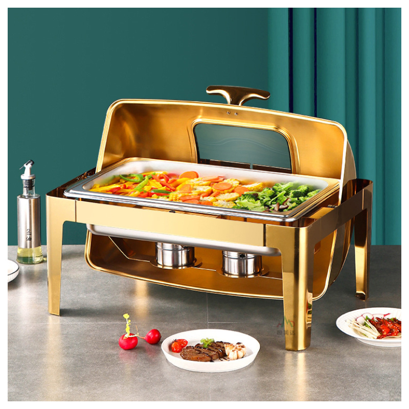 Commercial Modern Stainless Steel Fuel Chafing Dish for Hotel Restaurant