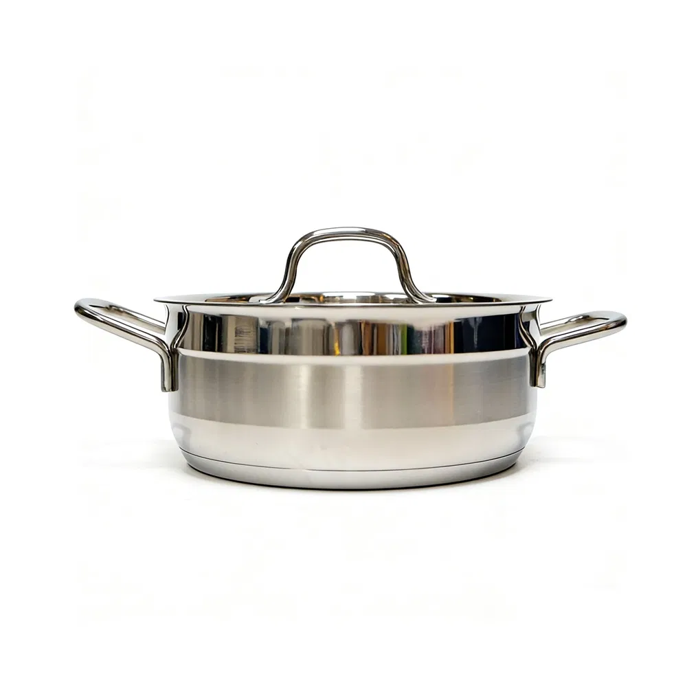 Kitchen Heavy Duty Cook Pans Stainless Steel Cookware Set Modern Cooking Pot Set