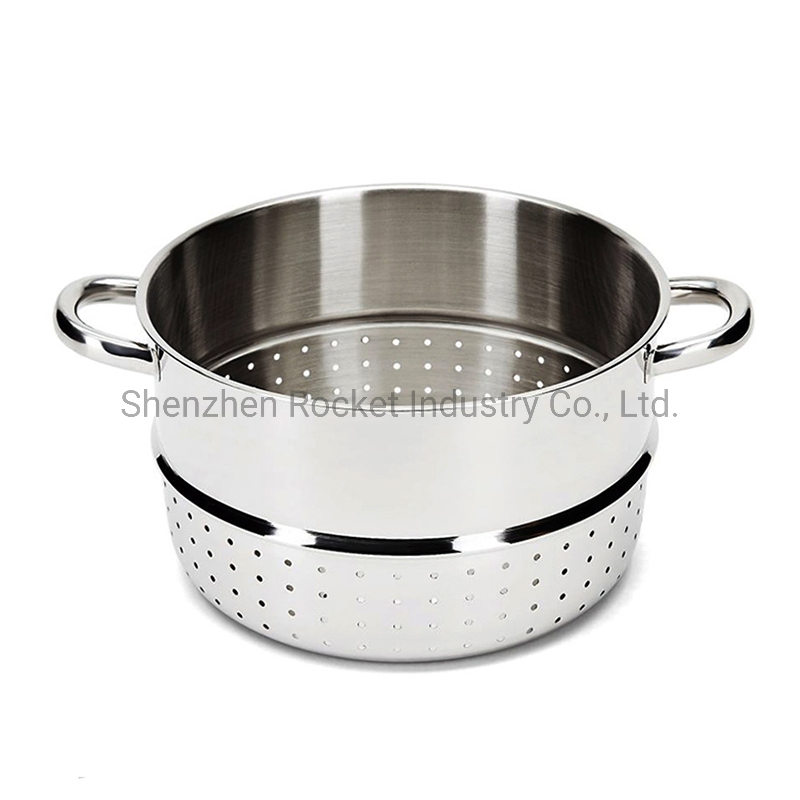 8.0 Liters Stainless Steel 26 Cm Juicer Maker Set for Health Food Grade Fruit Juicer Steamer with Glass Lid