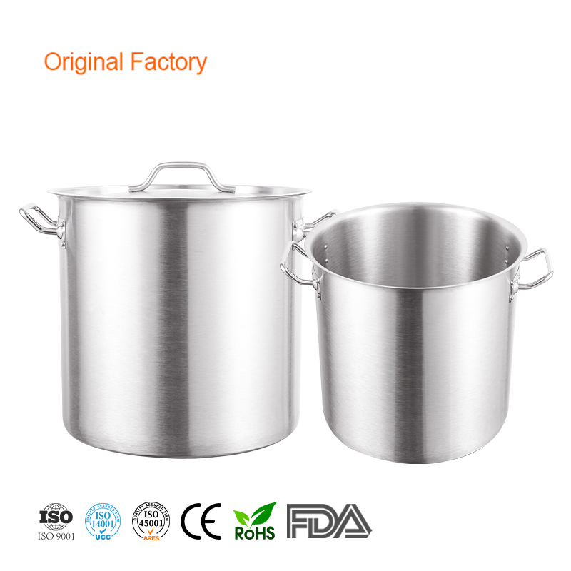 Daosheng Hot Selling Commercial Kitchen Heavy Duty 304 Stainless Steel Cookware Cooking Pot Soup &amp; Stock Pot