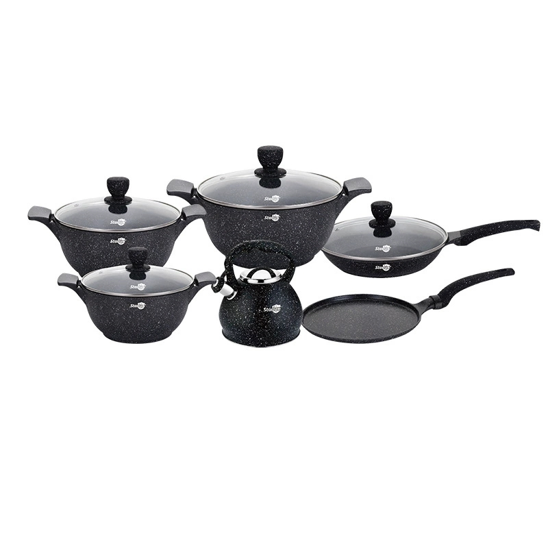 Classic Eco-Friendly Stainless Steel Non-Stick Flat-Bottomed Frying Pan Household and Commercial Use Used as a Wok