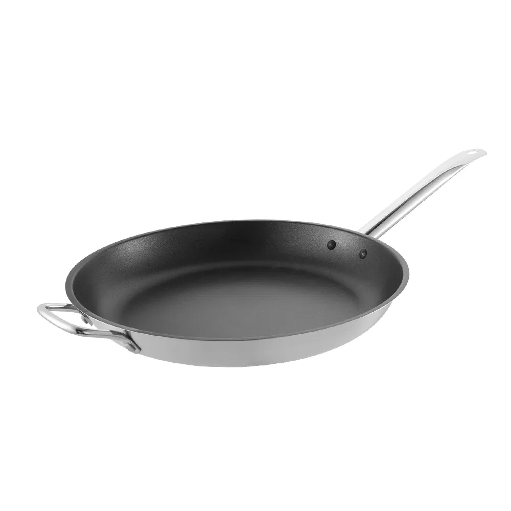 Factory Canton Fair Kitchenware Stainless Steel Cookware Non Stick Frying Pan Set