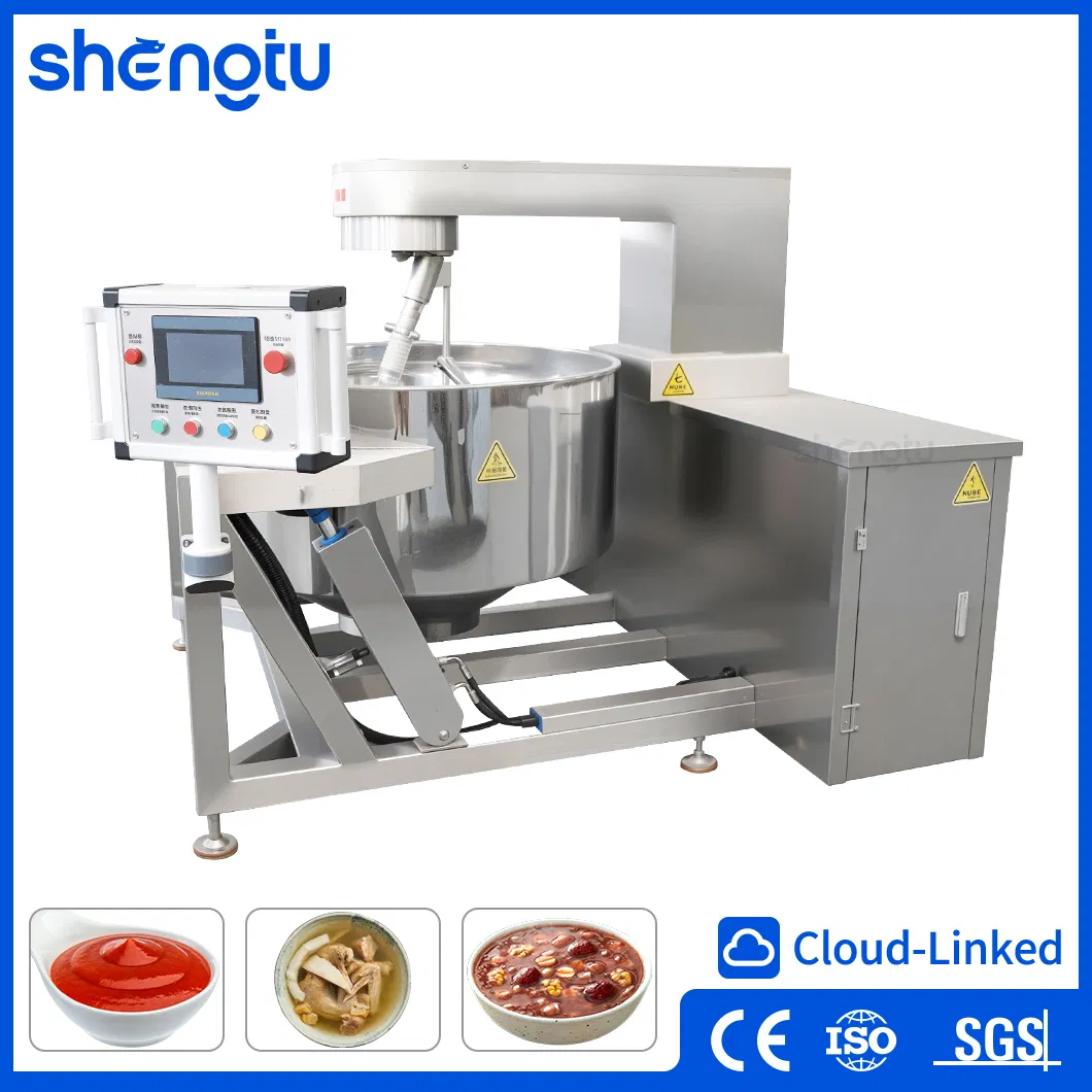 Commercial Stainless Steel High Efficiency Auto Planetary Food Processing Stir Wok