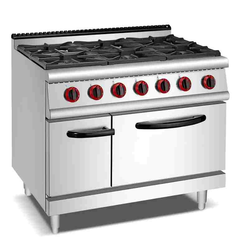 High-Efficiency Stainless Steel Gas Stove for Professional Kitchen Use