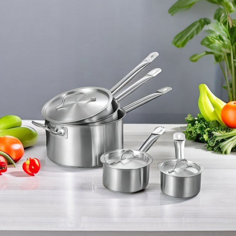 Daosheng 10cm Low Stainless Steel Cookware Sauce Pan Stainless Steel Milk Pan