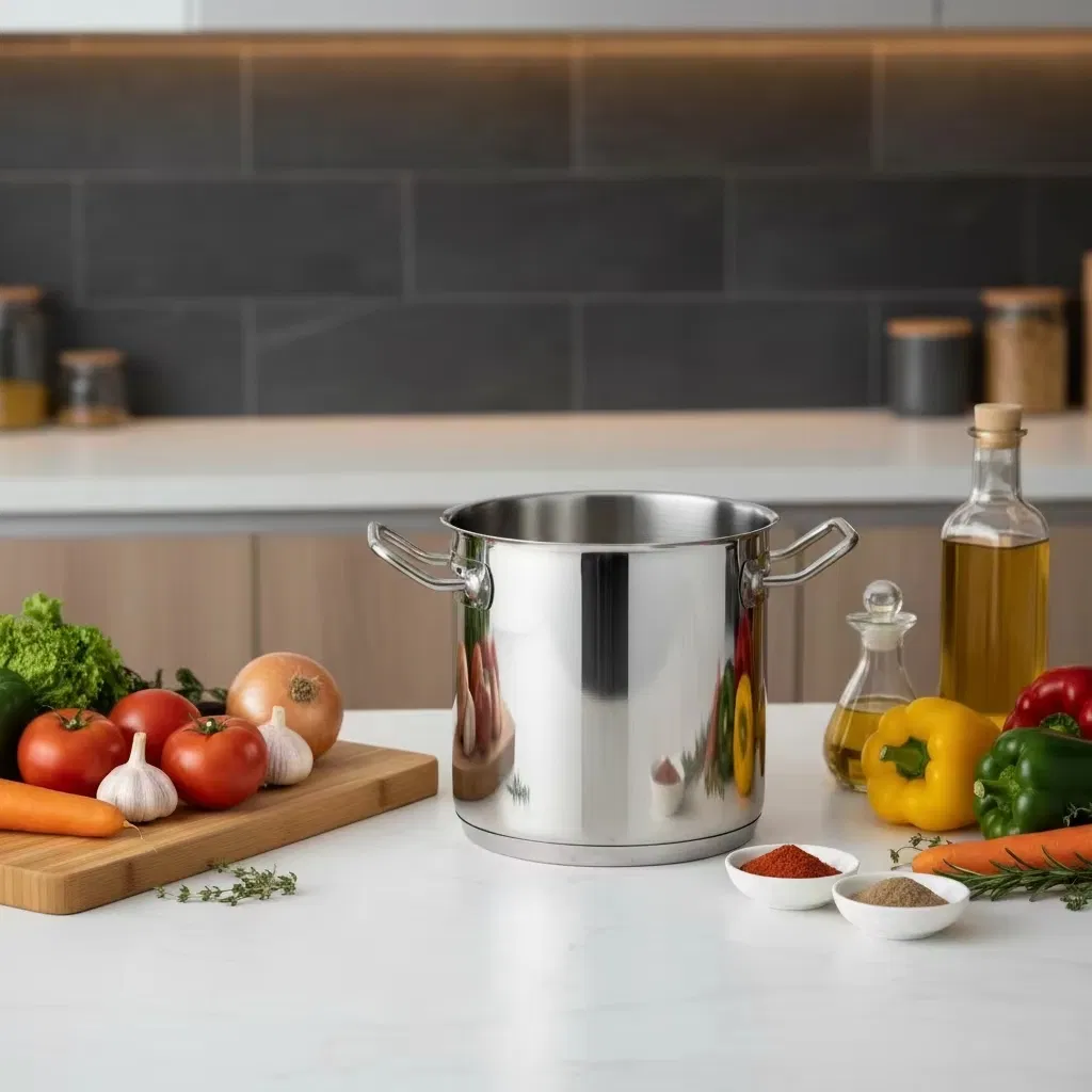 Stainless Steel Stock Pot Display 5