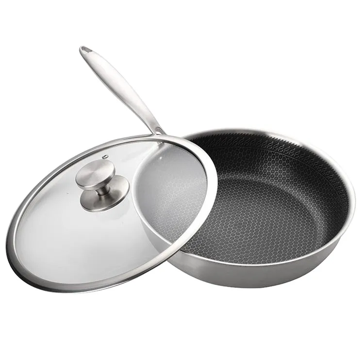 Stainless Steel Cookware Non-Stick Frying Pan View 5