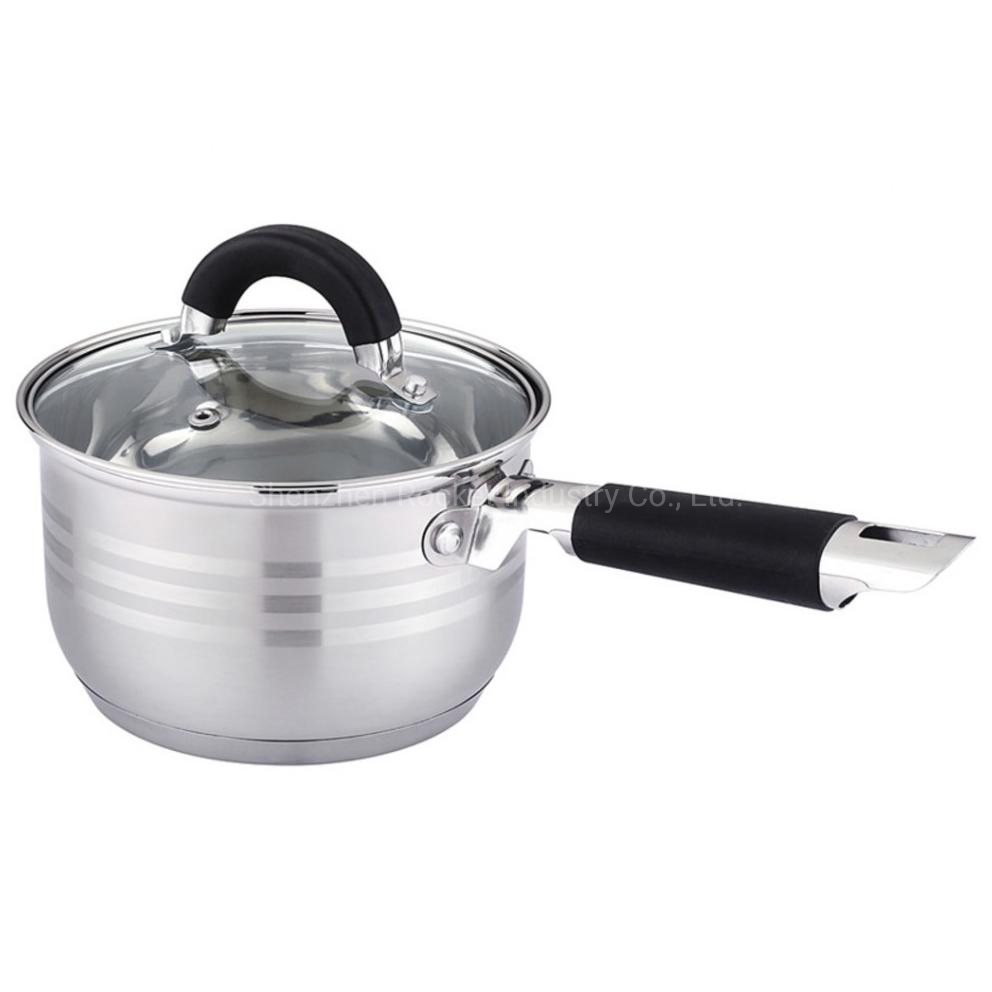Multi-Use Kitchen Cooking Mini 3ply Stainless Steel Pot Saucepan
