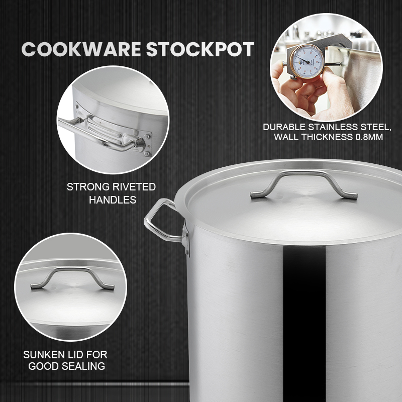 Daosheng Induction Commercial Stainless Steel Cookware Sets Stock Pot for Restaurant Kitchen
