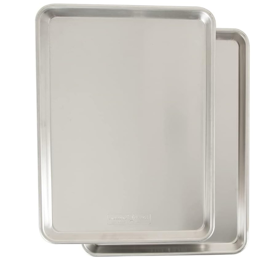 2-Pack Aluminum Commercial Quality Sheet Baking Pan for Baking or Roasting