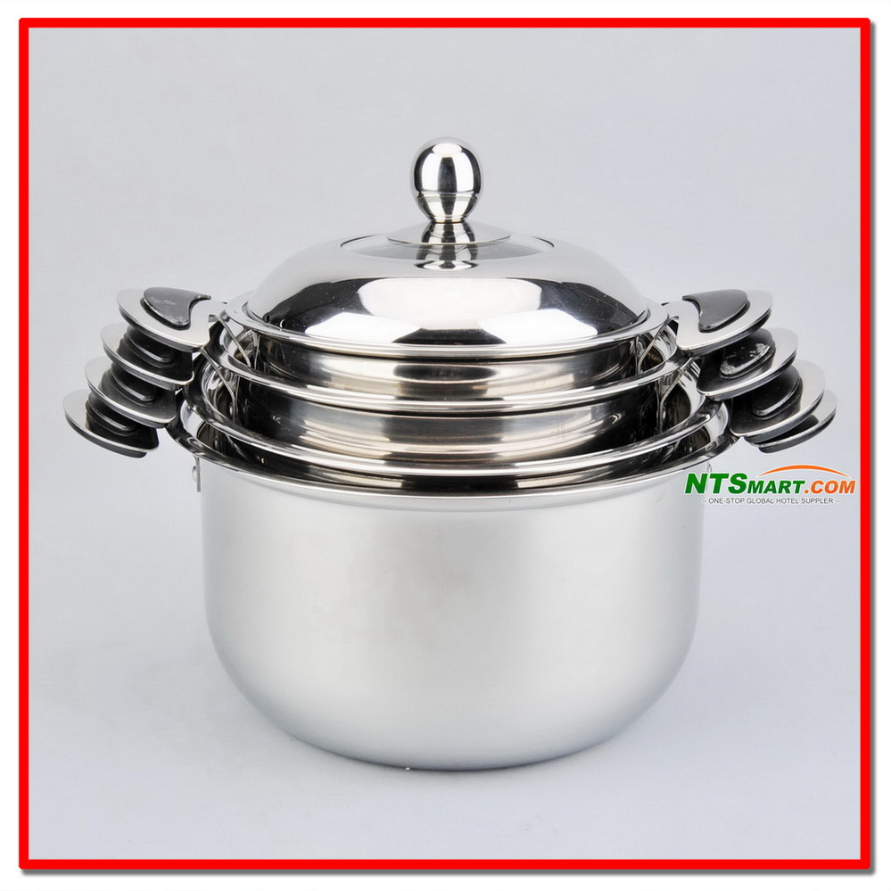 8PCS Stainless Steel Cookware, Non Stick Cookware, Commercial Cookware