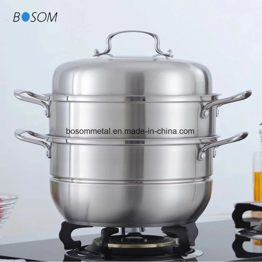304 Masterclass Premium Cookware Stainless Steel Cooking/Stock/Soup Pots/Steamer