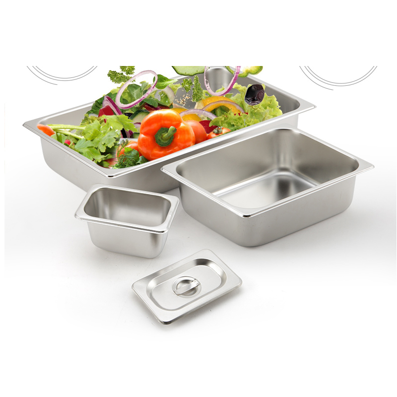 Stainless Steel Gn Pan Standard Sizes Gastronorm Food Pan Buffet