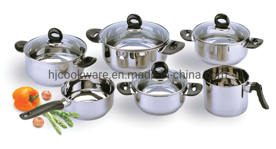Classic Professional 10PCS Stainless Steel Kitchenware Cookware with Bakelite Handle