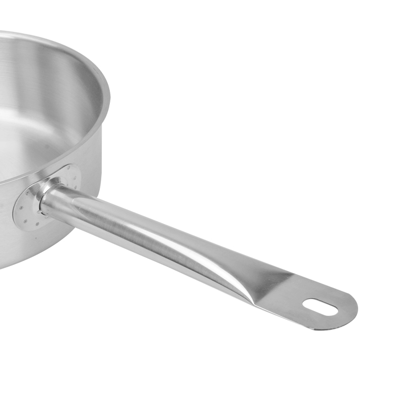 Xinhaohui in Stock 4qt 20 Cm Stainless Steel Aluminum-Clad Straight-Sided Saucepan