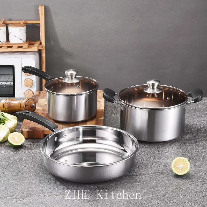 Stainless Steel Pot Set View 2