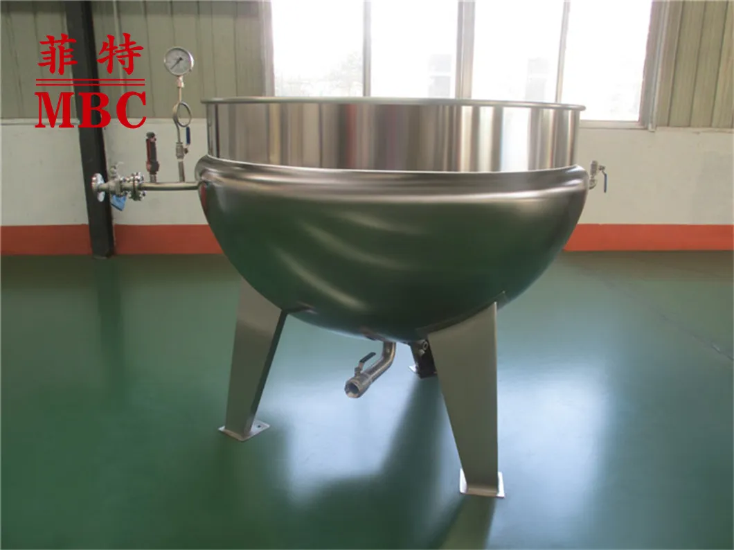 Steam heating jacketed pan