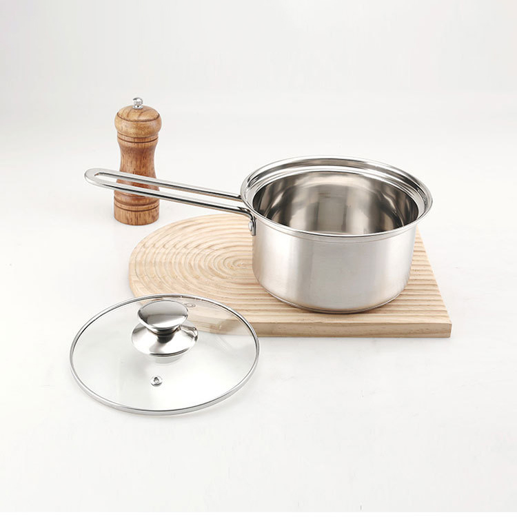 Factory Custom Kitchen Tri-Ply Stainless Steel Soup Steamer Pot Set Glass Lid Cooking Pot Set Cookware Sets