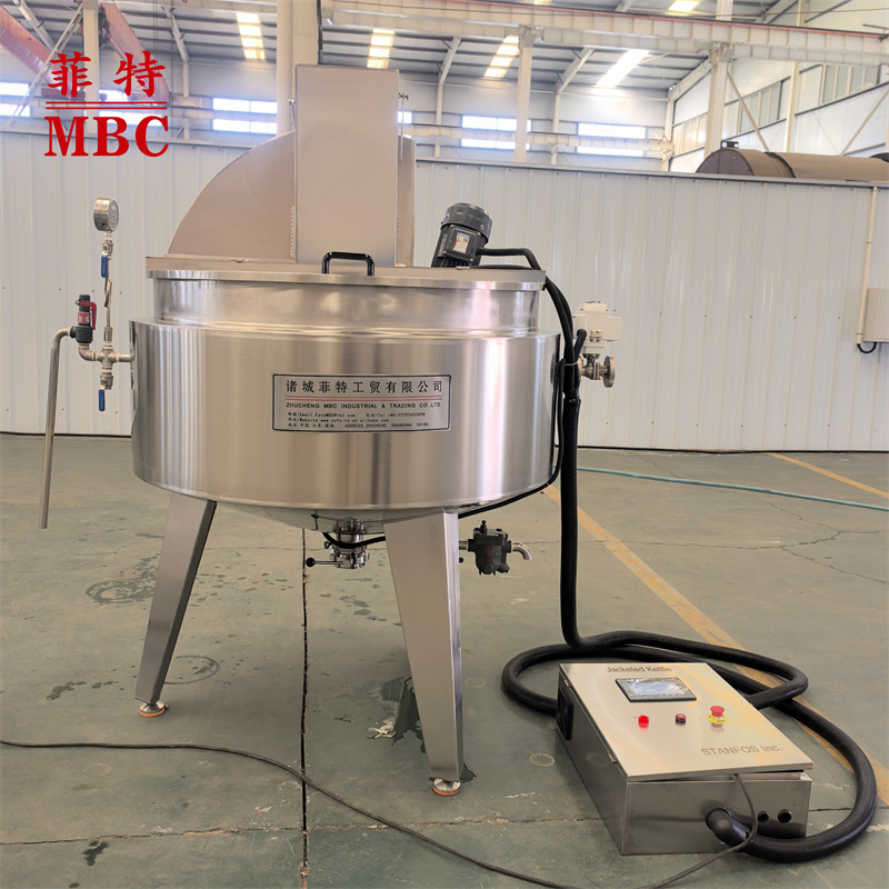 MBC OEM /ODM Customized Food Fruits Vegetable Sauces Milk Soup cooking mixing jacketed kettle / cooker / pans