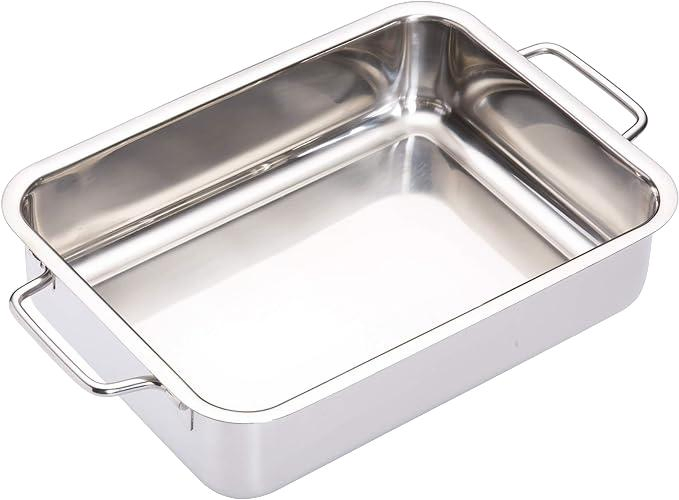 Stainless Steel Roasting Pan with Non-Stick Coating