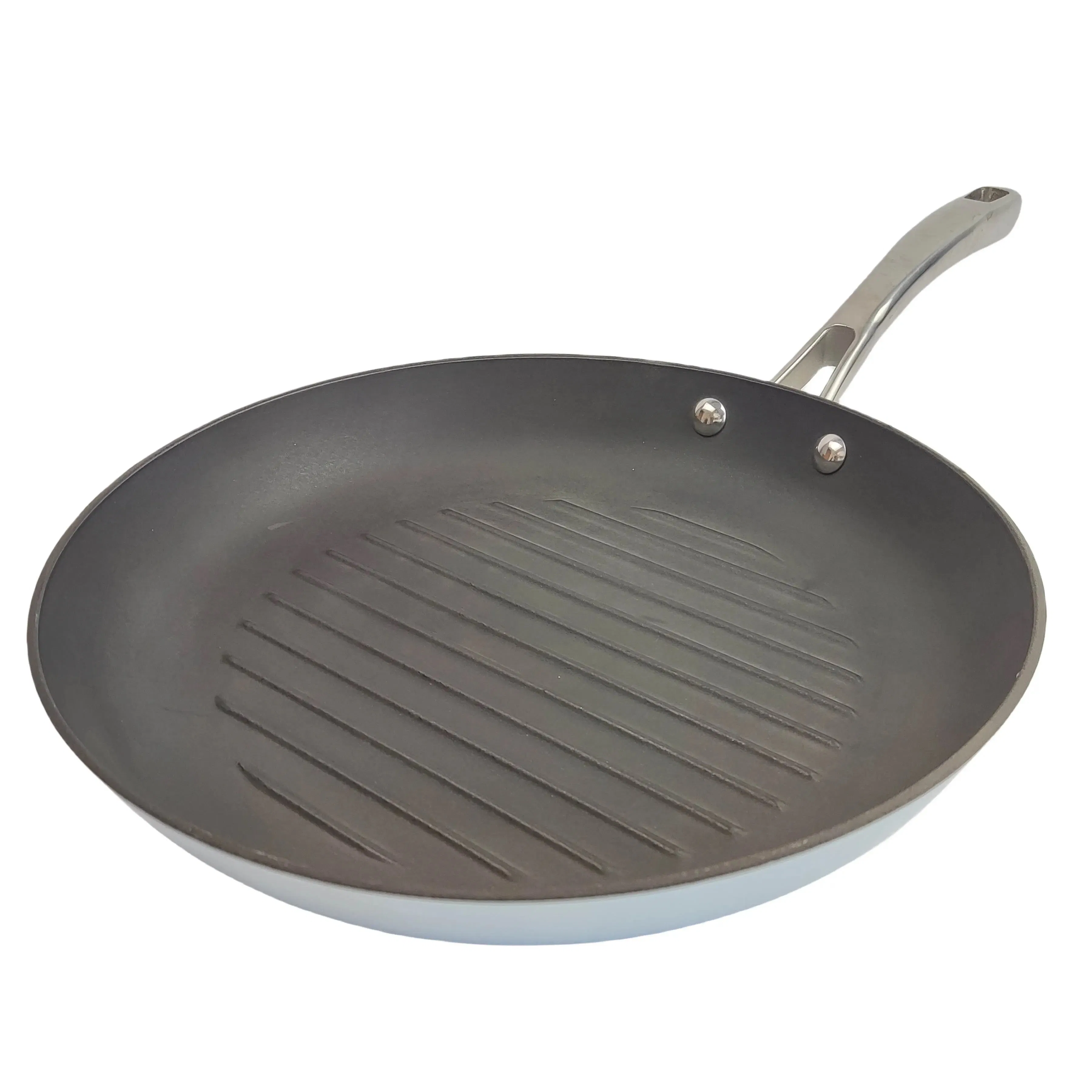 Lightweight Iron Grill Frying Pan Non Stick Die Casting Frying Pans with Stainless Steel Handle