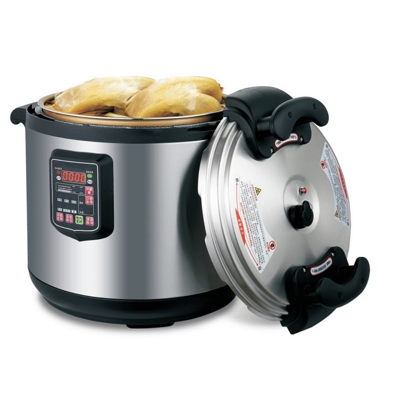 17L Digital Pressure Cooker for Busy Catering Event Meat, Rice, Ribs, Porridge, Stew, Steam.