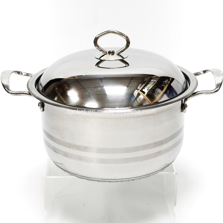 10PCS China Big Quality Heavy Duty Sets Wholesale Pots Stainless Steel Cookware Set