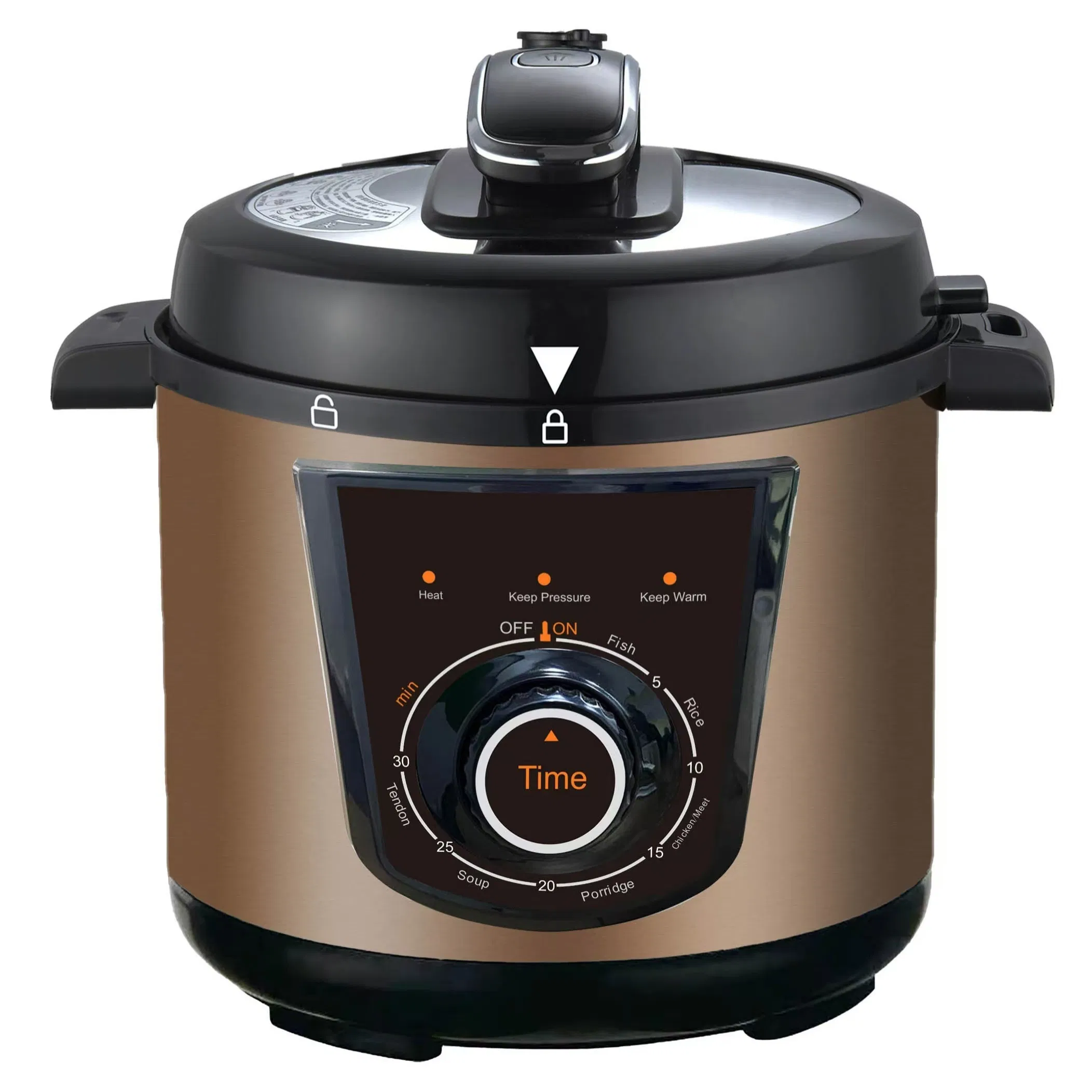 User Centric Electric Pressure Cooker with Ergonomic Handles and Lightweight Design