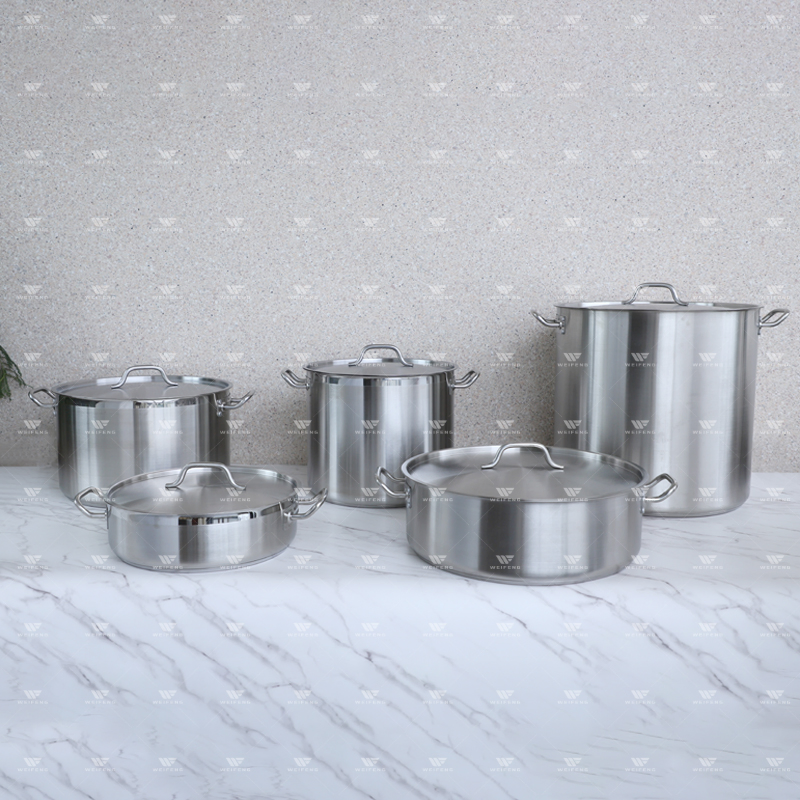 High Performance Big Size Stainless Steel Professional Cookware