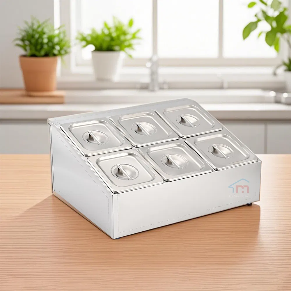 Xiangsheng Stainless Steel Commercial Condiment Holder Buffet Equipment Gn Pan Holder