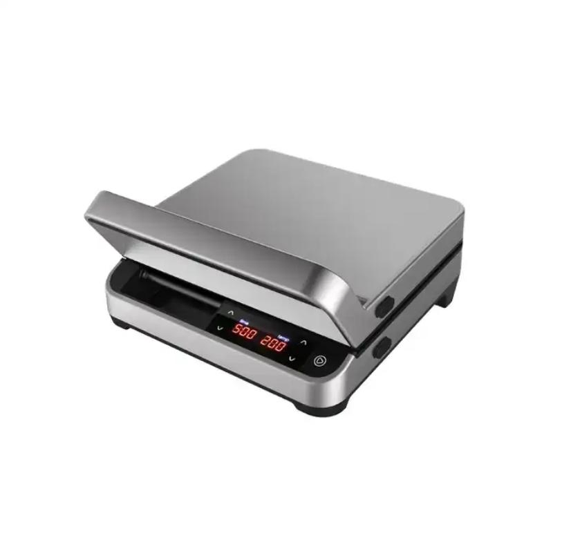 Electric Press Grill Panni Maker 4 Slices 180 Open