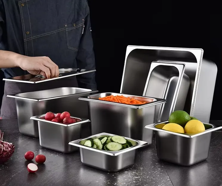 Stainless Steel GN Food Pan Application