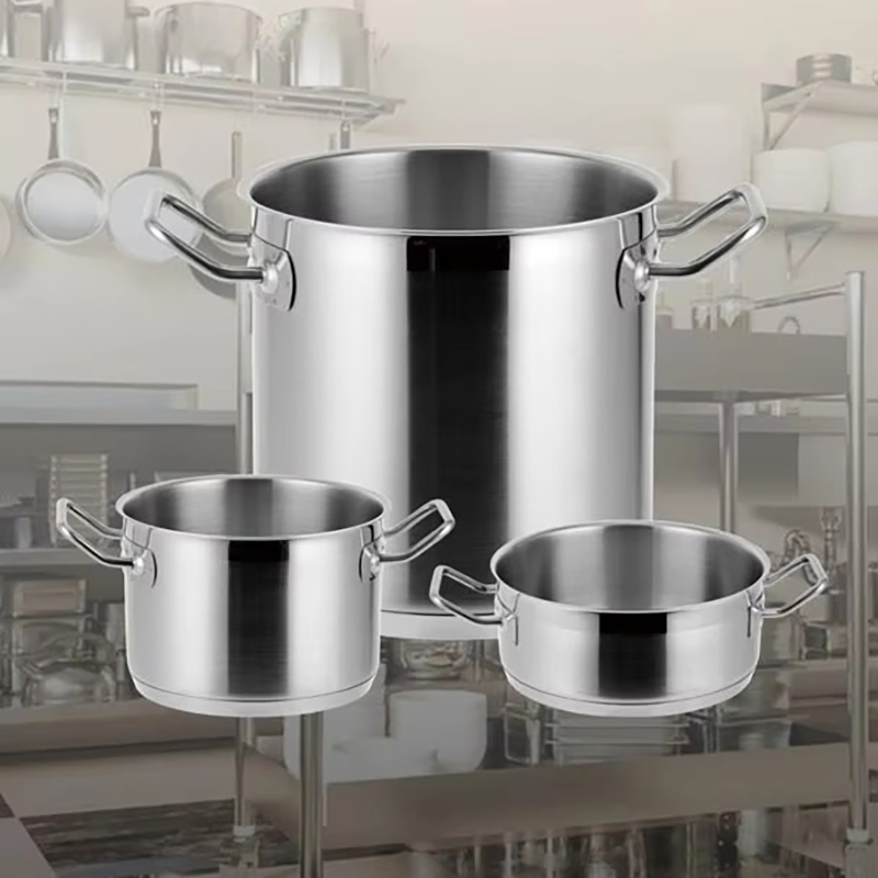 Heavy-Duty Stainless Steel Stock Pot Popular Cookware Equipment Hotels Restaurants