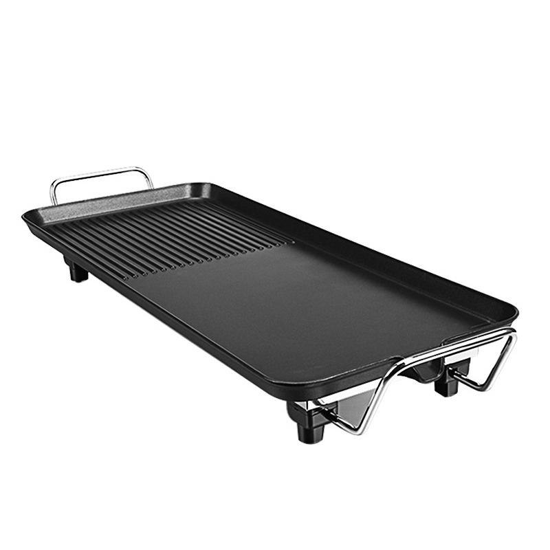 Electric BBQ Oven Less Smoke Roasting Pan Korean Stainless Steel Non - Stick Teppanyaki