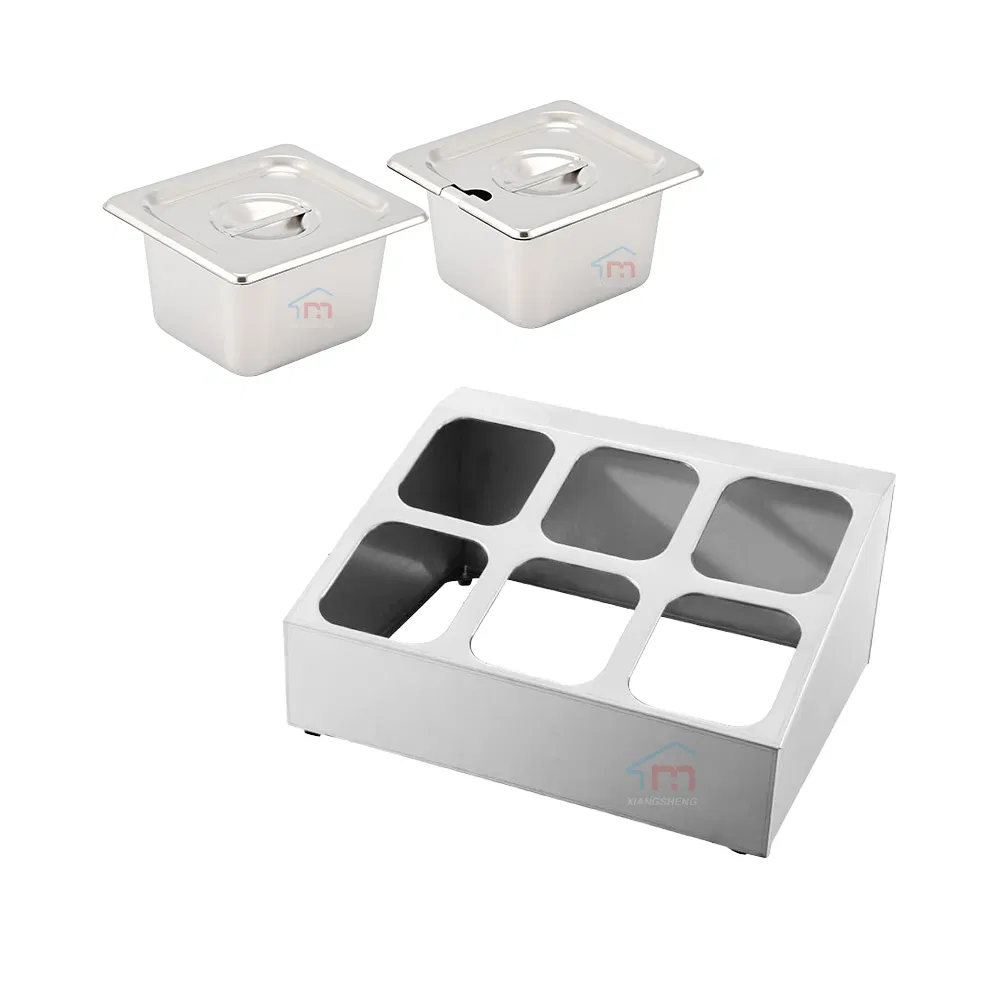 Xiangsheng Stainless Steel Gn Pan Rack Double Line 6 Grid