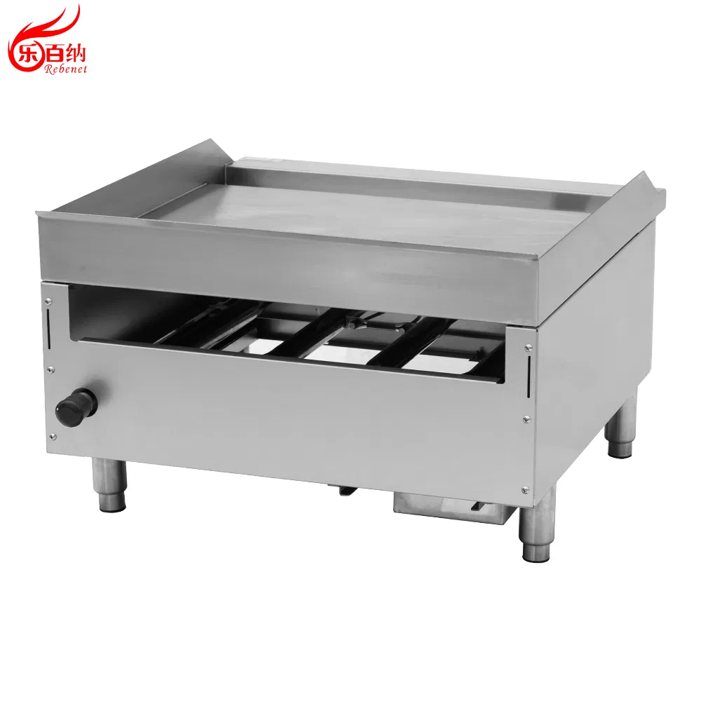 3 Burner Restaurant Catering Equipment Stainless Steel Commercial Countertop 36 Inch Gas Flat Top Griddle BBQ Grill for Burger with Heavy Duty Plate (EGG36S)