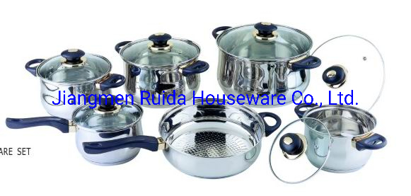 Hot Sale Low Price Stainless Steel Kitchenware Cookware Set with Dishwasher Safe