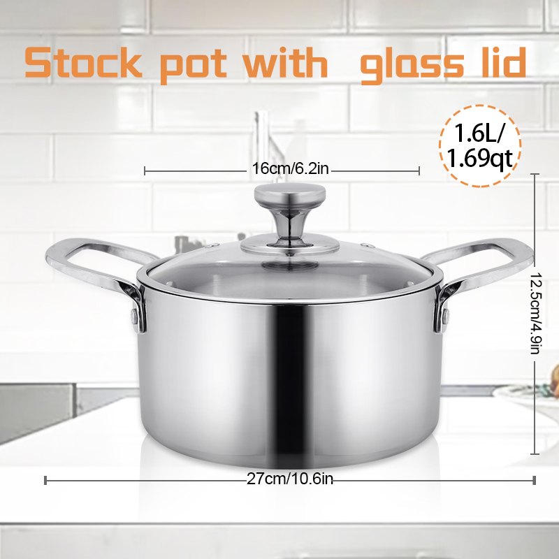 Daosheng Fast Supply Speed Dishwasher Safe Cooking Simmering Soup Stew 18/10 Stainless Steel Stockpot