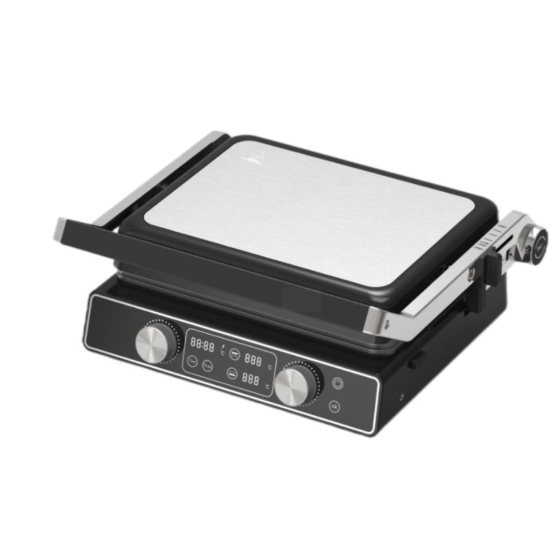 Electric Smart Digital Press Panini Grill 4 Slice Contact Grill