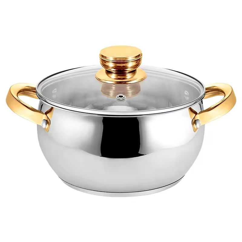 Hot Sale Multifunctional Stainless Steel Cooking Pot and Pans Set Non-Stick Kitchenware for Gas Stove for Home Milk Cooking Best Cooking Pan Set