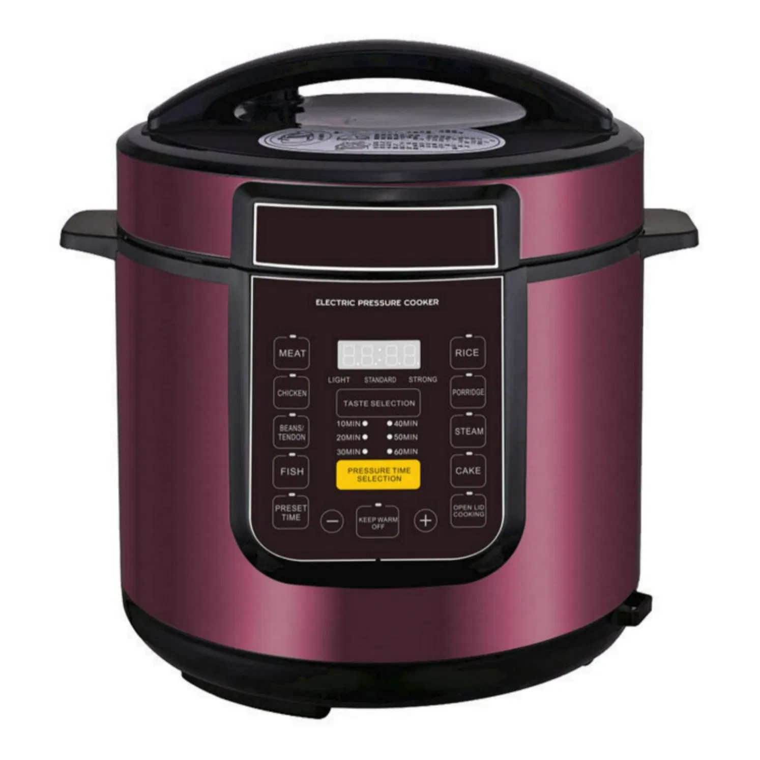Energy Efficient Electric Pressure Cooker with Automatic Keep Warm and Automatic Power off Safety Features