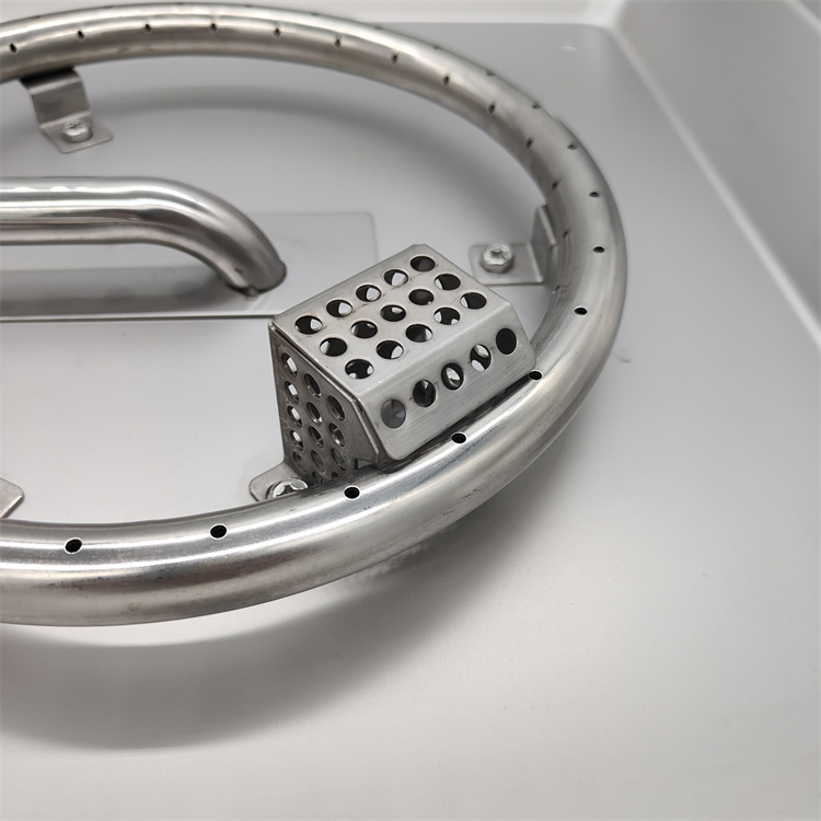 18" Stainless Steel Square Drop in Pan with 12" Fire Ring