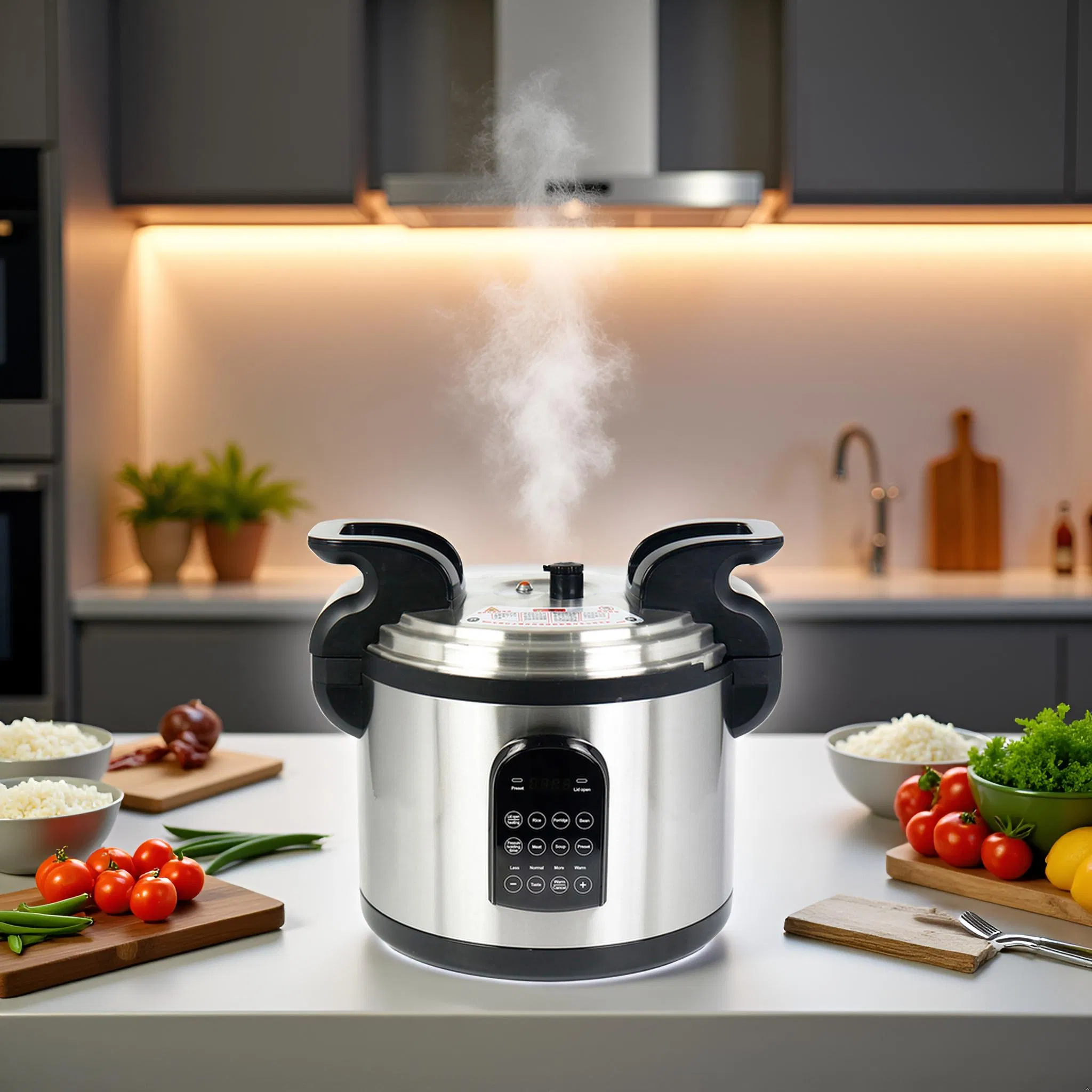 Catering Multi Cooker with 8 Thermal and Pressure Protection Micro Computer Control
