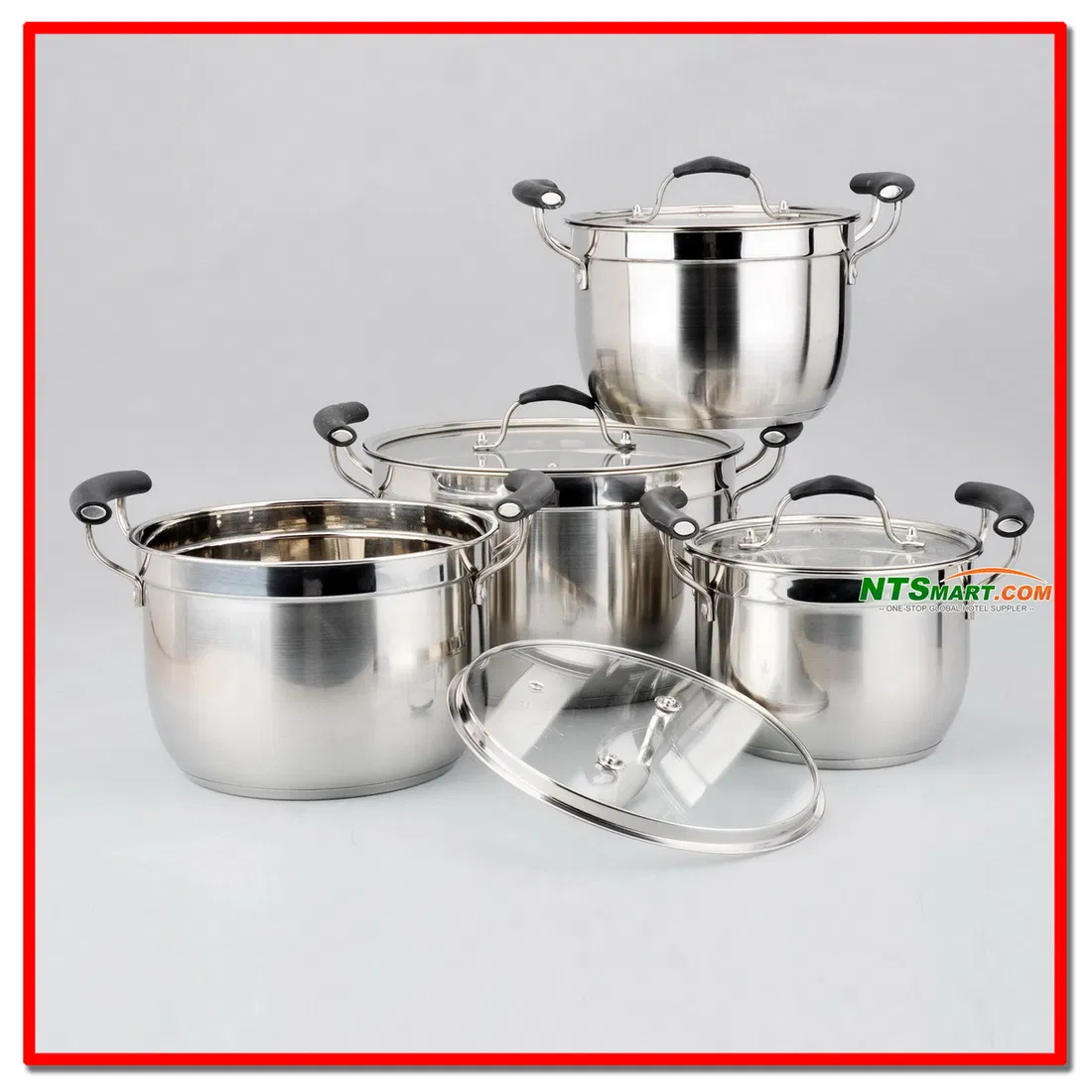 8PCS Stainless Steel Cookware, Non Stick Cookware, Commercial Cookware